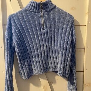 Pink rose chenille sweater